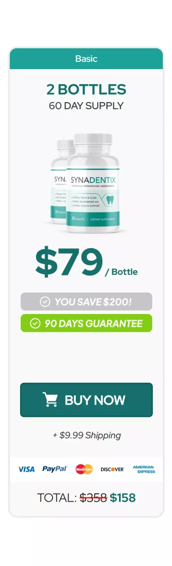 Synadentix™ 2 bottles pricing